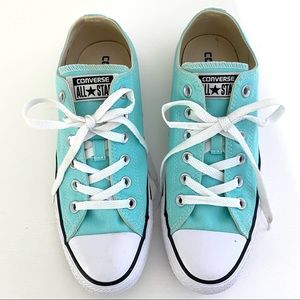 Turquoise Converse All Star Classic Low Top Fun Sneakers
